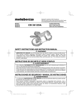 Metabo HPT CB3612DAM Manual de usuario