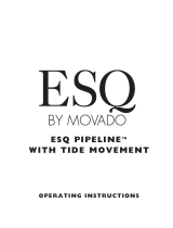 Movado ESQ Operating Instructions Manual