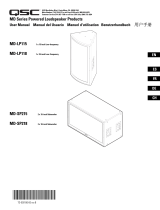 QSC User Manual for MD series powered subwoofers Manual de usuario