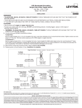 Leviton L1461-2C Instruction Sheet