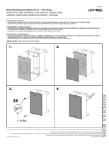 Leviton WM1B-GY Guía de instalación