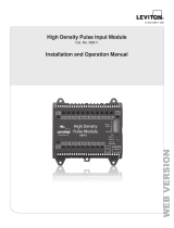 Leviton A8911 High Density Pulse Input Module Manual de usuario