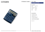 Citizen CDC-80BL Ficha de datos