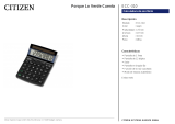 Citizen ECC-310 Ficha de datos