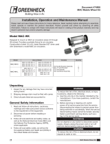 Greenheck 474908 MAC Mobile Wheel Kit Instrucciones de operación