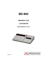 Promax MZ-805 Manual de usuario