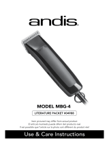 Andis MBG-4 Guía del usuario