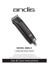 Andis MBG-5 Guía del usuario