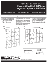 ClosetMaid 25 Shoe Cube Organizer Guía de instalación