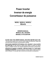 Schumacher Electric PID-410 410 Watt Digital Power Inverter El manual del propietario