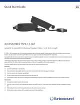 Turbosound TSPK-1.5-8M Professional Speaker Cable Guía de inicio rápido