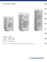 Turbosound Passive Two-Way Full Range Loudspeakers Guía de inicio rápido