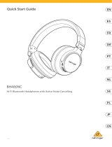 Behringer BH480NC Hi-Fi Bluetooth Headphones Guía de inicio rápido