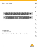 Behringer HA8000 V2 Guía de inicio rápido