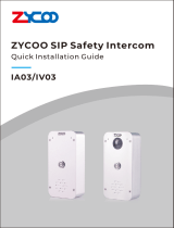 Zycoo IA03 SIP Safety Intercom Quick Guía de instalación