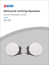 Zycoo SC15 Network Ceiling Speaker Quick Guía de instalación