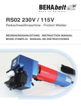 BEHAbelt RS02 Friction welder Manual de usuario