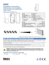 Pima DPC143/187 Wireless Curtain PIR Motion Detector Guía de instalación