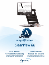 Optelec ClearView GO Manual de usuario