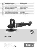 Güde Akku Poliermaschine PM 18-0 BL El manual del propietario