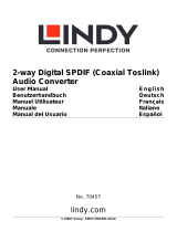 Lindy 2-way Digital SPDIF (Coaxial Toslink) Audio Converter Manual de usuario