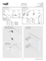 National Hardware 1110 Modern Gate Kit, Black Instrucciones de operación