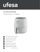 UFESA B0B5V2C1GS Twist 2L Oil-Free Air Fryer Manual de usuario