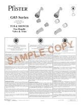 Pfister G03-6180 Specification and Owner Manual