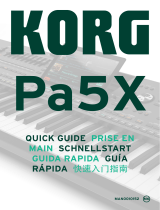 Korg Pa5X Guía de inicio rápido
