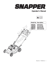 Simplicity MANUAL, OPS, SNAPPER WALK MODELS (N)SPXV2270(E) Manual de usuario