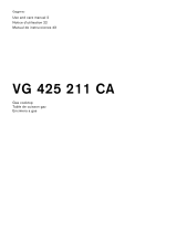 Gaggenau VG425211CA 400 Series Vario Gas Cooktop Manual de usuario