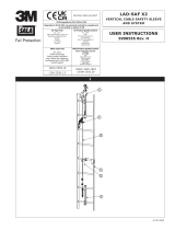 3M 5908555 Lad-Saf X2 Vertical Cable Manual de usuario