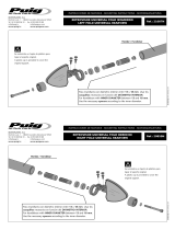 PUIG 21087N Folding Bar End Mirror Cycle Gear Guía de instalación