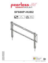 PEERLESS-AV SF680P-HUB2 Flat TV Wall Mount Guía de instalación