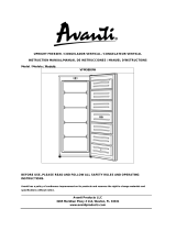 Avanti VFM58B0W Vertical Freezer Guía de instalación