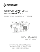 Pentair Max-E-Pro XF VS Manual de usuario