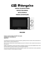 Orbegozo MIG 2320 Microwave Manual de usuario