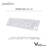 Perixx PERIBOARD-331 M Wired Full-sized Scissor-switch Backlit Keyboard Manual de usuario