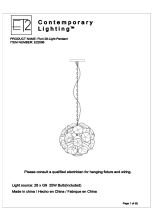 ET2 E22096 Fiori 28-Light Pendant Manual de usuario