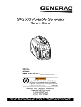 Generac GP2500i G0082500 El manual del propietario
