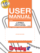 CrosbyIP 2 IPNM10 Lifting Clamp Manual de usuario