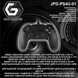 Gembird JPD-PS4U-01 Wired Vibration Game Controller Manual de usuario