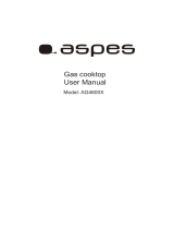 Aspes AG4600X Gas Cooktop Manual de usuario
