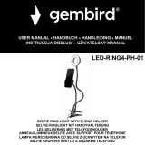 Gembird LED-RING4-PH-01 El manual del propietario