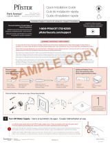 Pfister Park Avenue LG89-7FEY Specification and Owner Manual