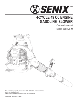 Senix BLB4QL-M 4-CYCLE 49 CC Engine Gasoline Blower Manual de usuario