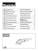 Makita M9502RK Angle Grinder Manual de usuario