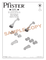 Pfister G01-3410 Specification and Owner Manual