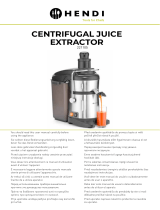 Hendi 221105 Centrifugal Juice Extractor Manual de usuario