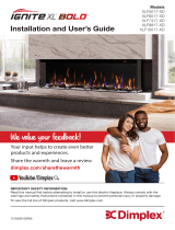 Dimplex Ignitexl® Bold Built-in Linear Electric Fireplace Guía del usuario